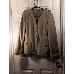 Kasper Skirt Suit Size 8 Brown